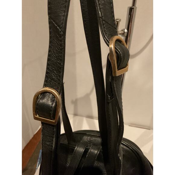ILI - New York Toronto - Small Black Leather Backpack - Y2K - main image 7